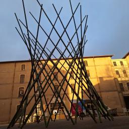 hyperboloïde 30 bambous géants