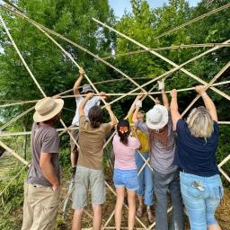 stage zome bambou jardin montage zome